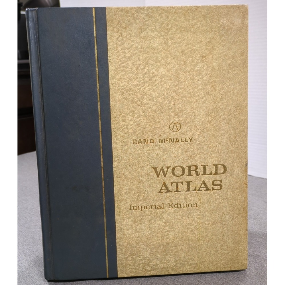 1966 Rand McNally World Atlas Imperial Edition Large Vintage Hardcover Decor - Picture 16 of 16